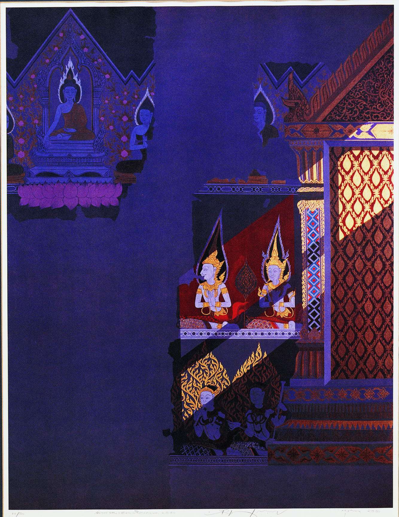 จังหวะของแสงบนจิตรกรรม